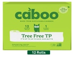Caboo Bathroom Tissue Tree Free Bamboo Plastic Free 2-Ply 300 Sheet Roll