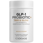 Codeage GLP-1 Probiotic+ Live Probiotics Akkermansia Chicory Inulin Prebiotics Postbiotics