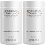 Codeage Liposomal Vitamin C 1500 mg - Immune System Support Formula - Bioflavonoids