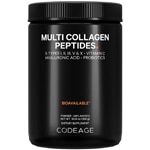 Codeage Multi Collagen Peptides + Hyaluronic Acid Powder Supplement Vitamin C & Probiotic Unflavored