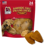 Country Kitchen Dog Treat Rawhide Free Pig Ear Peanut Butter
