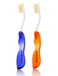 Doctor Plotkas Antimicrobial Travel Toothbrush with Flossing Bristles - 2 Pack