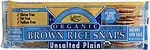 Edward & Sons Organic Brown Rice Snaps Gluten Free Unsalted Plain