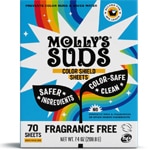 Molly's Suds Laundry Color Shield Washer Sheets Fragrance Free