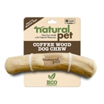 Natural Pet Coffee Wood Natural Chew Toy Small to Medium Dogs - Medium