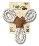 Natural Pet Dog Toy Eco-Friendly Leather Tri-Flyer