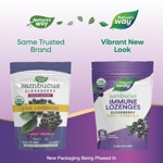 Nature's Way Sambucus Immune Lozenges - Elderberry-Zinc-Vitamin C - USDA Organic