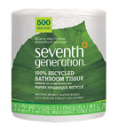 Seventh Generation Toilet Paper 100% Recycled Paper 2-Ply 500 Sheet Roll