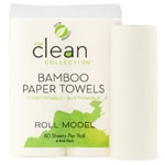 Vitacost - The Clean Collection Paper Towels Bamboo 2-Ply 80 Sheet Roll