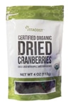 Vitacost Certified Organic Dried Cranberries Sweetened with Apple Juice Concentrate