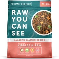 A Better Treat Dry Dog Food Kibble & Freeze Dried Alaskan Salmon