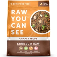 A Better Treat Dry Dog Food Kibble & Freeze Dried Chicken