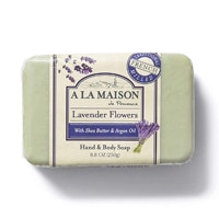 A La Maison French Milled Hand & Body Bar Soap Lavender Flowers