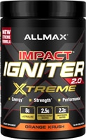 ALLMAX Nutrition Impact Igniter Xtreme 2.0 Pre Workout - 30 Servings Orange Krush