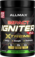 ALLMAX Nutrition Impact Igniter Xtreme 2.0 Pre Workout - 30 Servings Sour Gummy