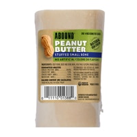 Abound Stuffed Small Dog Bone Peanut Butter Filled 4 inch