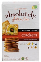 Absolutely Gluten Free All Natural Crackers Cracked Pepper