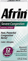 Afrin Nasal Spray 12 Hour Relief Severe Congestion