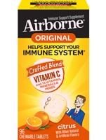 Airborne Immune Support Vitamin C + 13 Vitamins Minerals & Herbs Citrus