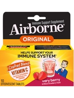 Airborne Immune Support Vitamin C + 13 Vitamins Minerals & Herbs Very Berry