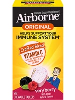 Airborne Immune Support Vitamin C + 13 Vitamins Minerals & Herbs Very Berry