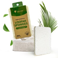 Airnex Loofah Sponges Plastic-Free Cellulose