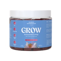 Akasha Superfoods Grow Hair & Beauty Gummies Pomegranate Paradise