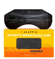 Alaffia Triple Milled Authentic African Black Soap Bar - Unscented