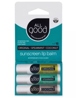 All Good Assorted Lip Balm 3 Pack Original - Spearmint - Coconut SPF 15