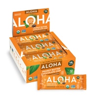 Aloha Organic Plant-Based Protein Bars Peanut Butter Chocolate Chip