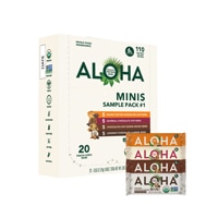Aloha Organic Plant Based Protein Bars - Variety Pack Minis