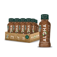 Aloha Organic Plant-Based Protein Shakes Chocolate Sea Salt