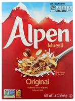 Alpen Non-GMO All Natural Whole Grain Muesli Cereal Original