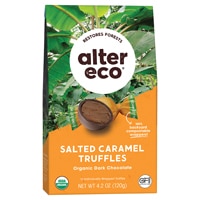 Alter Eco Dark Chocolate Truffles Salted Caramel