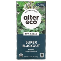 Alter Eco Organic Dark Chocolate Bar Super Blackout® 90% Cocoa