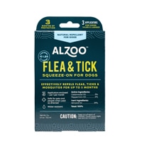 Alzoo Flea & Tick Squeeze-On Topical Treatment 3 Month Supply for Dogs