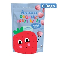 Amara Organic Fruit Bites Sweet Strawberry