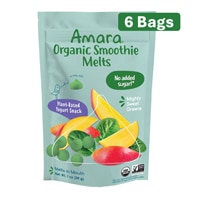 Amara Organic Smoothie Melts Kids Yogurt Snack Mighty Sweet Greens