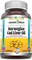 Amazing Nutrition Amazing Omega Norwegian Cod Liver Oil Fresh Orange