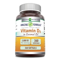 Amazing Nutrition Vitamin D3 with Organic Coconut Oil