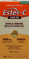 American Health Ester-C with D3 Bone and Immune Health Complex