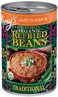 Amy's Organic Vegetarian Refried Beans Low Sodium Traditional