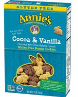 Annie's Homegrown Gluten Free Bunny Cookies Cocoa & Vanilla