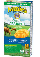 Annie's Homegrown Organic Grass Fed Macaroni & Cheese Classic Mild Cheddar