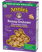 Annie's Organic Bunny Grahams Baked Snacks Chocolate Chip