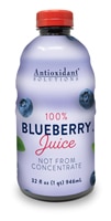 Antioxidant Solutions Non-GMO 100% Juice Not From Concentrate Blueberry