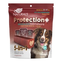 Ark Naturals Protection + Brushless Toothpaste Dental Chews Dog 20-40 lbs - Medium