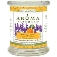 Aroma Naturals Soy Candle Medium Glass Relaxing - Lavender & Tangerine