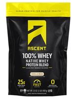 Ascent Native Fuel Whey Protein Powder - Informed Sport Certified Vanilla Bean