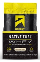 Ascent Native Fuel Whey Protein Powder - Informed Sport Certified Vanilla Bean